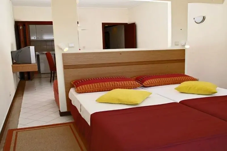 Studio with balcony and with pool view