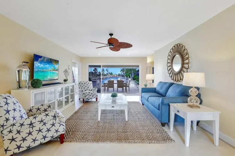 Waterfront Home With Pool and Foosball Table