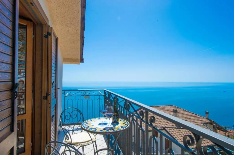 Deluxe Double room with balcony and with sea view