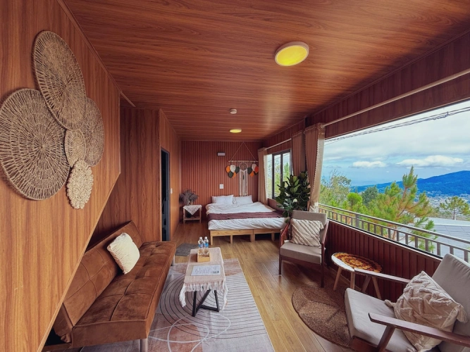 Deluxe Double room with balcony and with mountain view