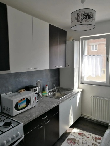 white black apartment