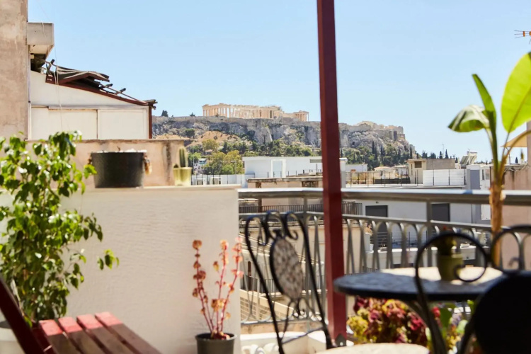 Mosaics Athens central Studio with Acropolis view