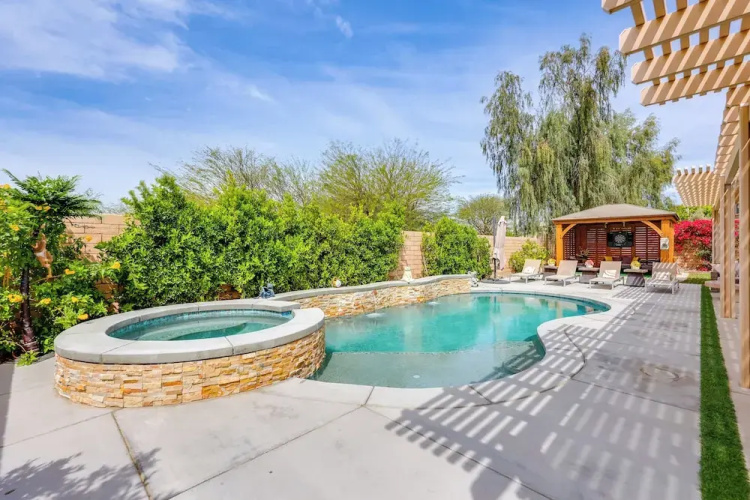Gazebo + Putting Green: Serene Indio Getaway