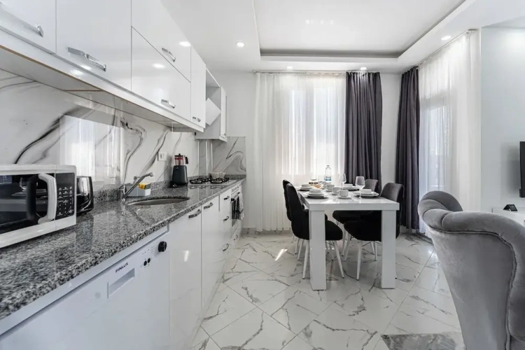 Deluxe 2+1 Apartment with balcony and with city view