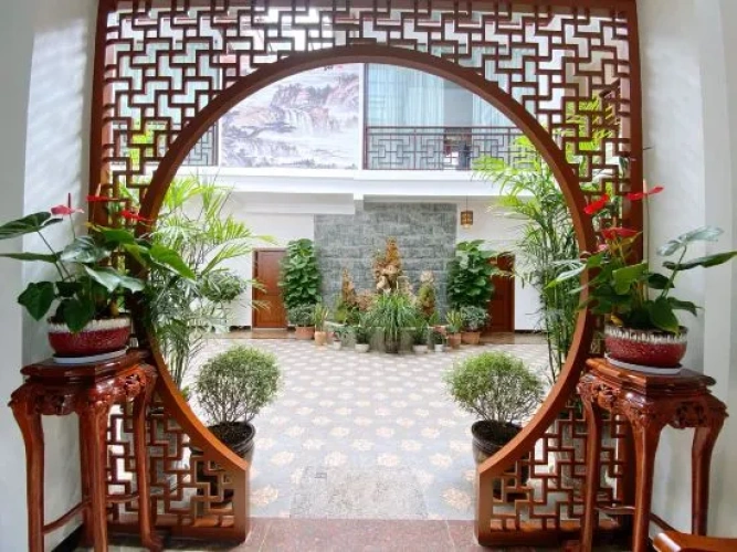 Outside