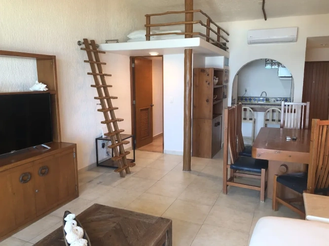 Quadruple Family Apartment with balcony and beachfront