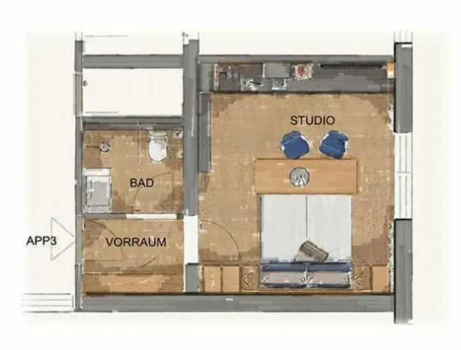 Double Studio with balcony