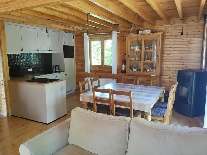 Chalet with balcony