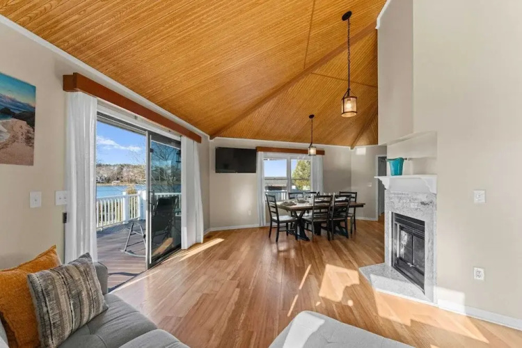 Pleasant Cove Waterfront Getaway With Fire Pit, Deck, and Lake Views