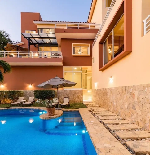 Villa with balcony