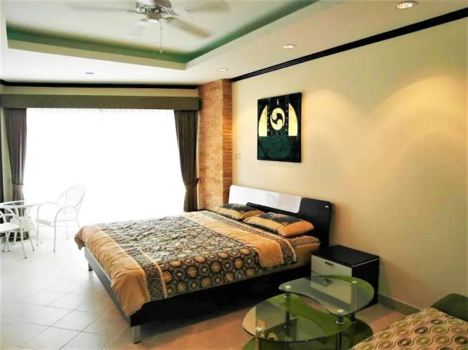 Studio with balcony