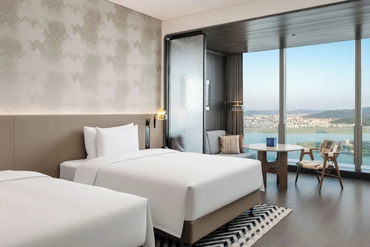 Standard Twin room with river view