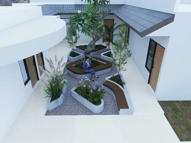 Superior Double room with balcony and with garden view