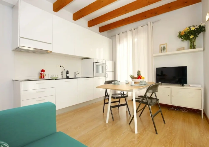 Studio with balcony