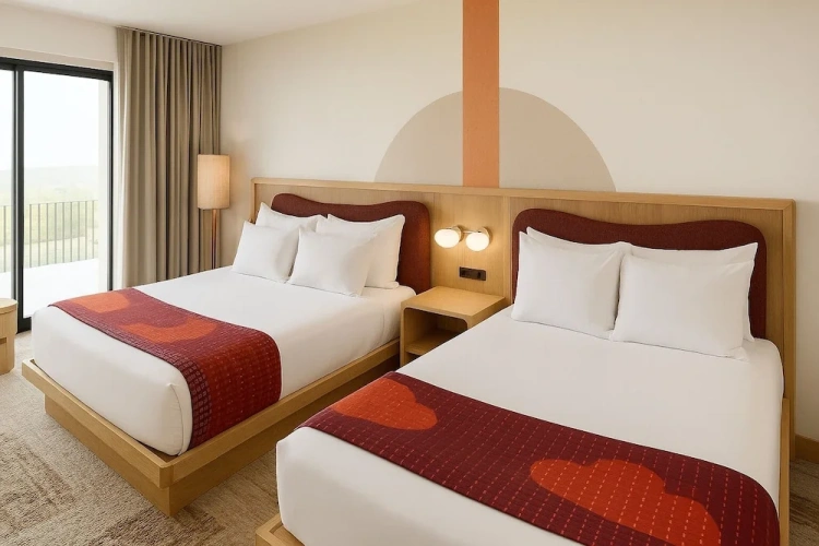 Deluxe Quadruple room with balcony