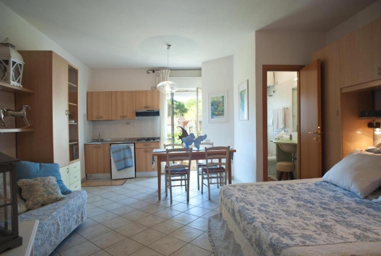 Studio with balcony and with view