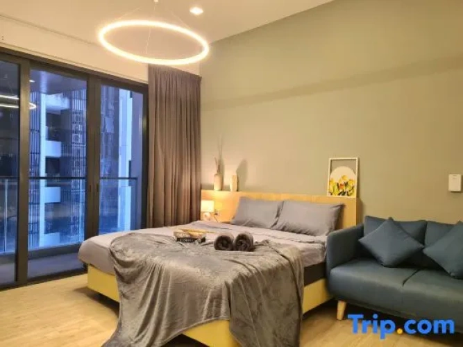 Studio with balcony