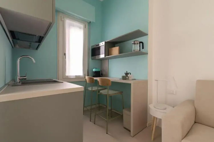 w Refined 1BR Steps From Milan s Cultural Core