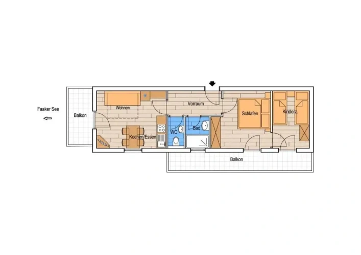 2 Bedrooms Apartment