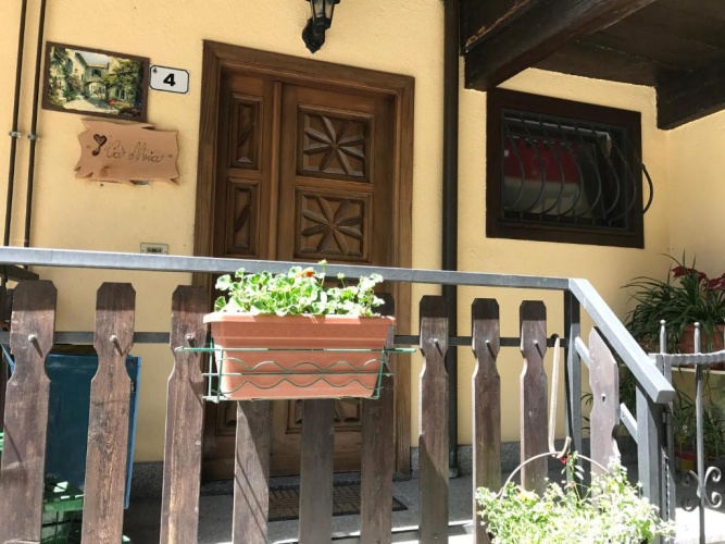 Cottage with balcony and with view