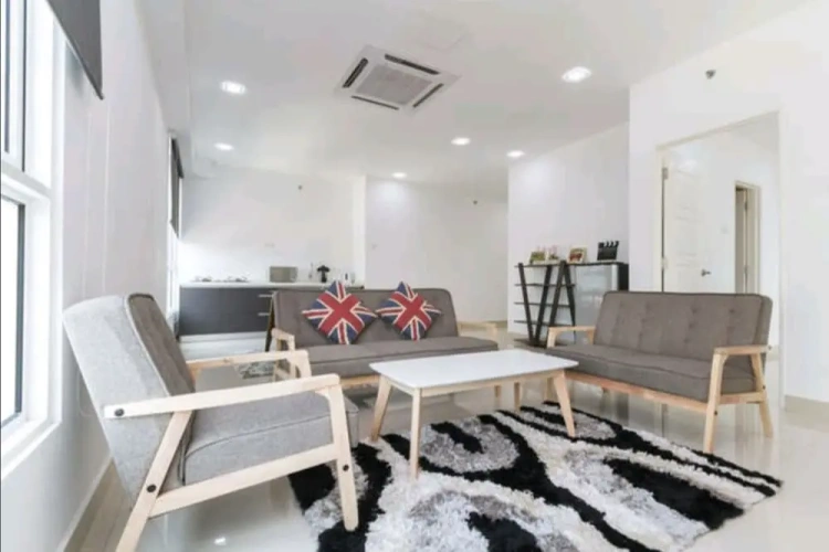 Apartment with balcony and with city view