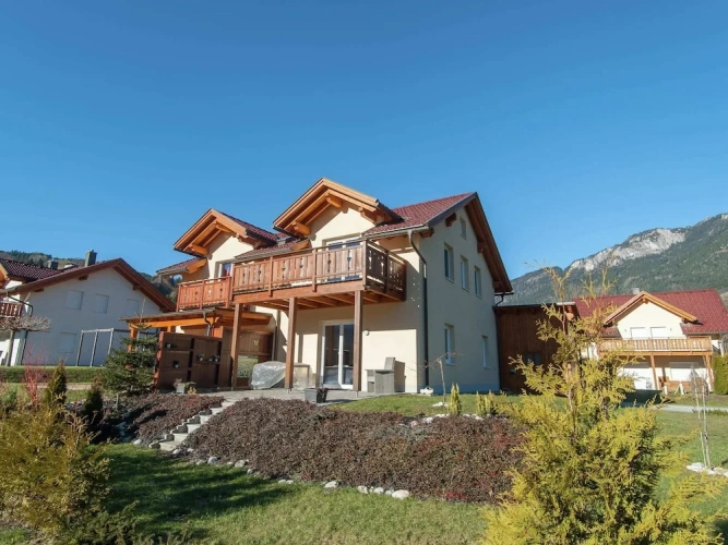 Chalet with balcony