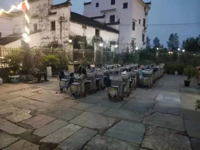 Outside