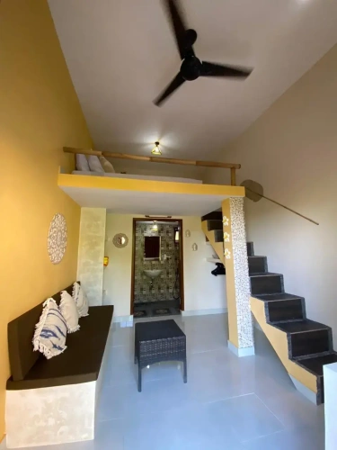 Studio with balcony and with view