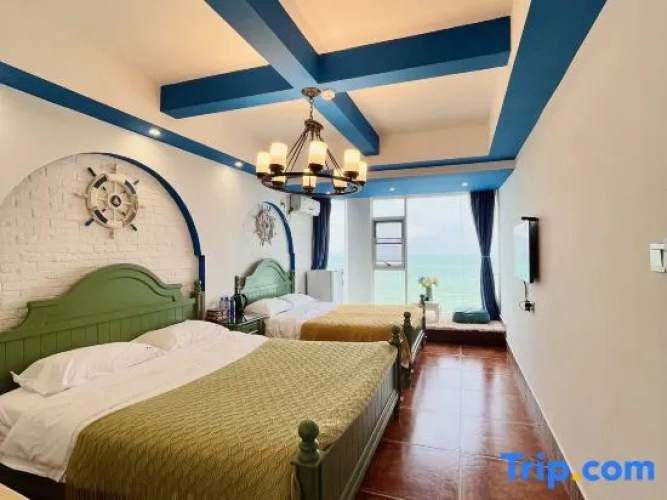 Deluxe Quadruple Family room with sea view