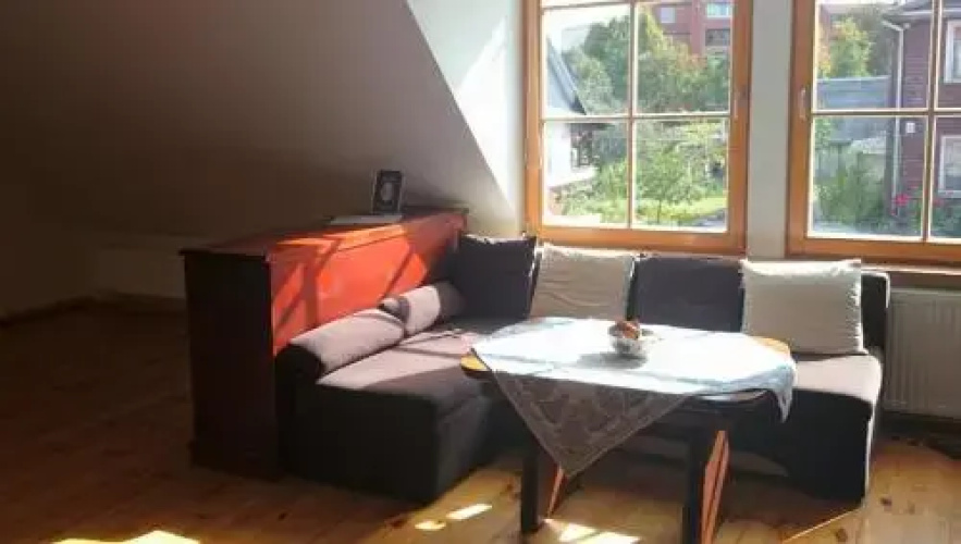 Two-level apartment by a lake