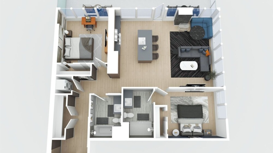 Guest rooms