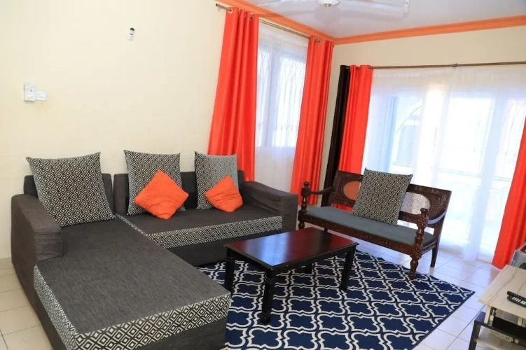 3 Bedrooms Comfort Apartment with balcony and with garden view