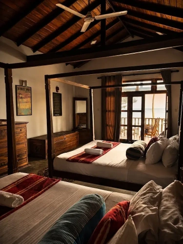 Deluxe Quadruple room with balcony and with ocean view