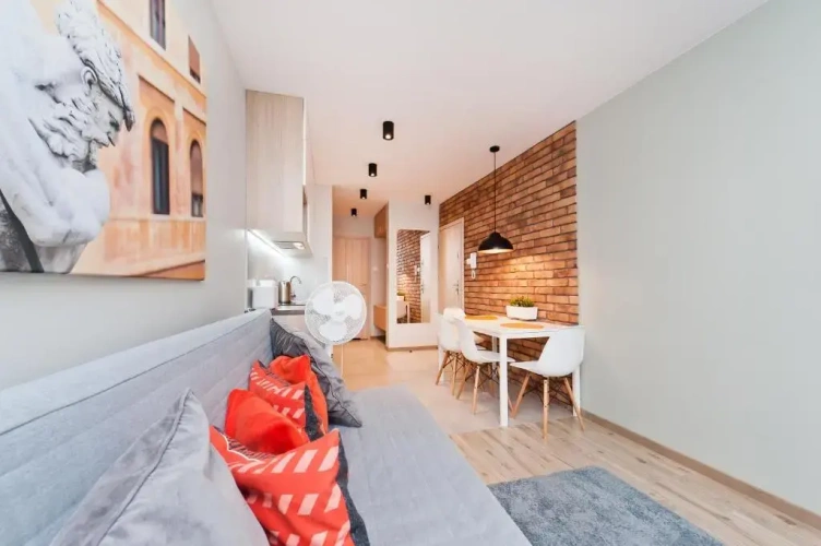 Studio with balcony