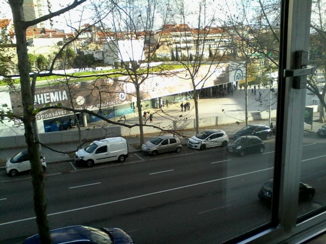 Outside