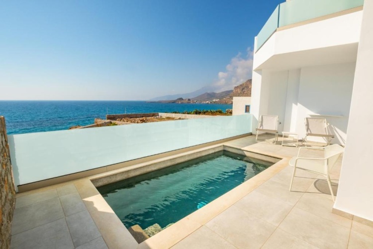 Deluxe Double room with balcony and with sea view