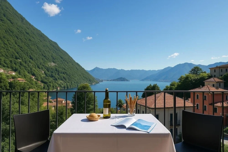 Family Studio with balcony and with mountain view