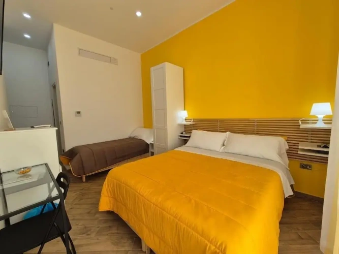 Classic Triple room with balcony and with land view
