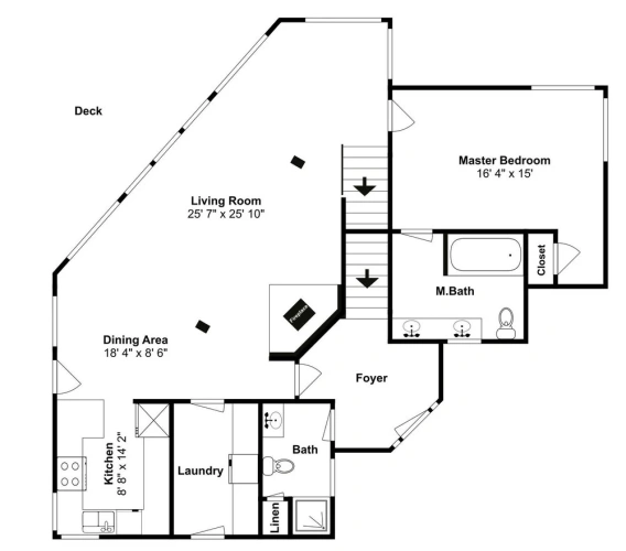 2 Bedrooms Cottage with balcony and with mountain view