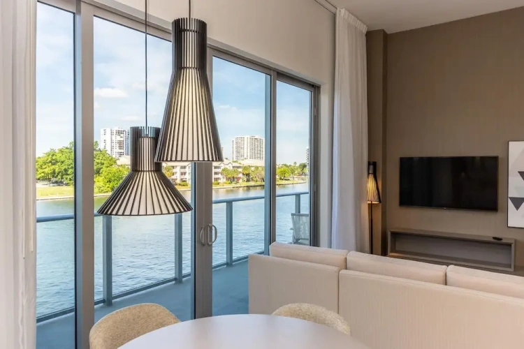 Apartment with balcony and with view