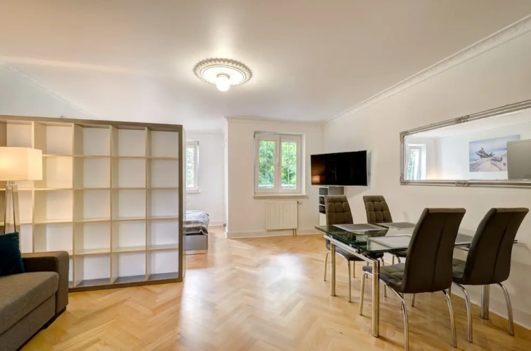 Studio with balcony