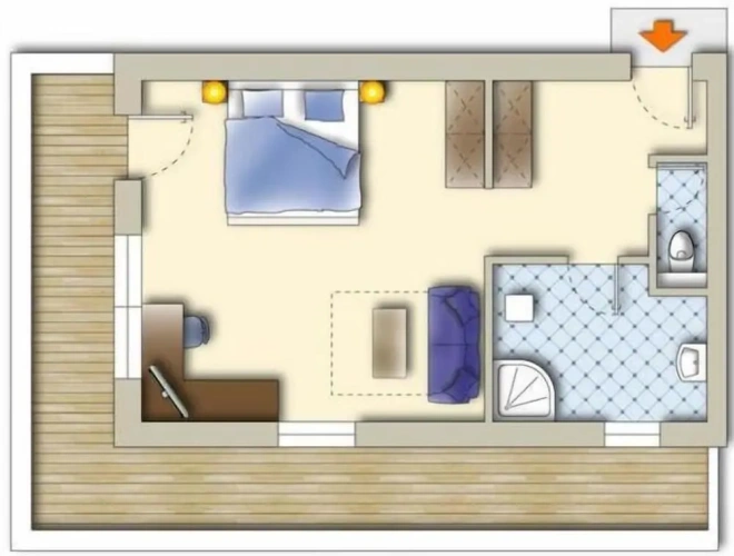 Standard Double room with balcony