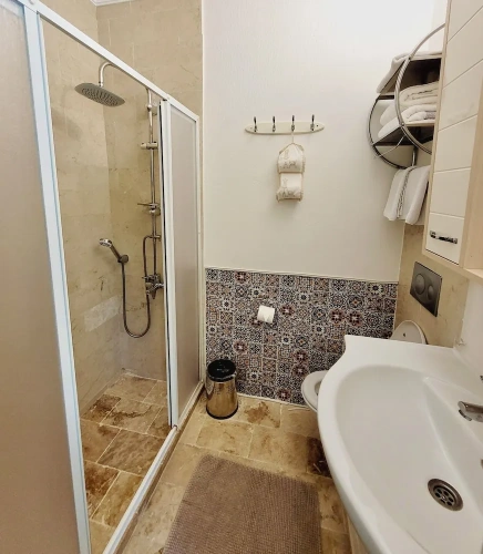 Economy Basement room with garden view