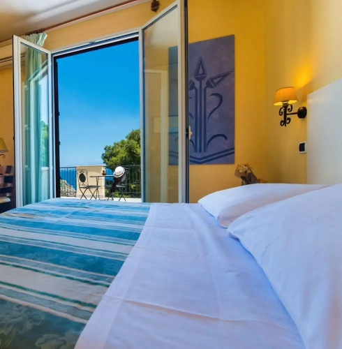 Deluxe Double room with balcony and with sea view