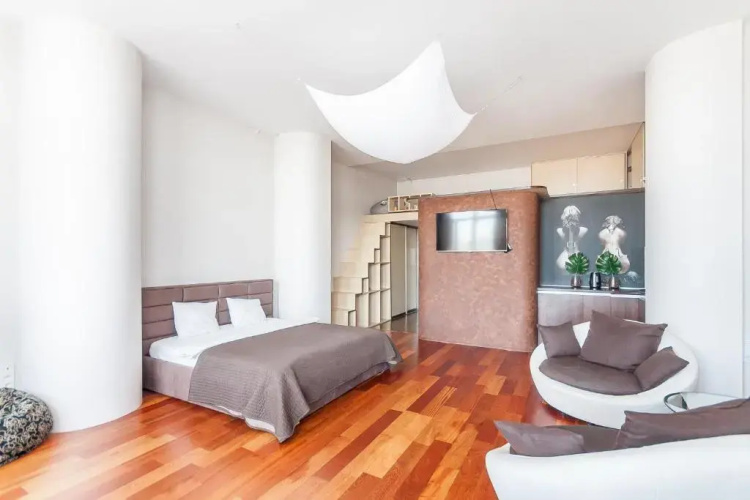 Loft studio with Sauna by URBAN RENT