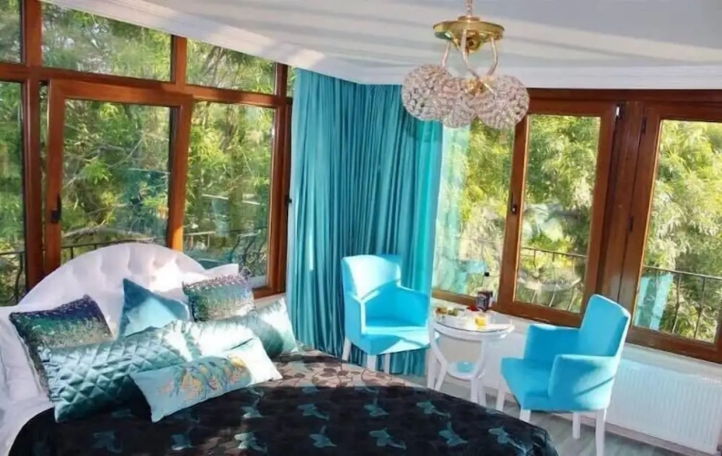 Deluxe Double room with balcony and with garden view