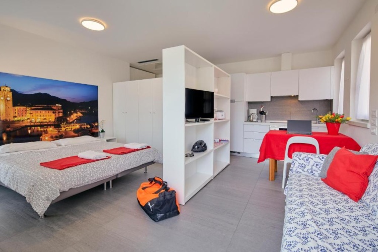 Studio with balcony