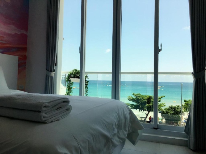 Standard Quadruple room with balcony and with sea view