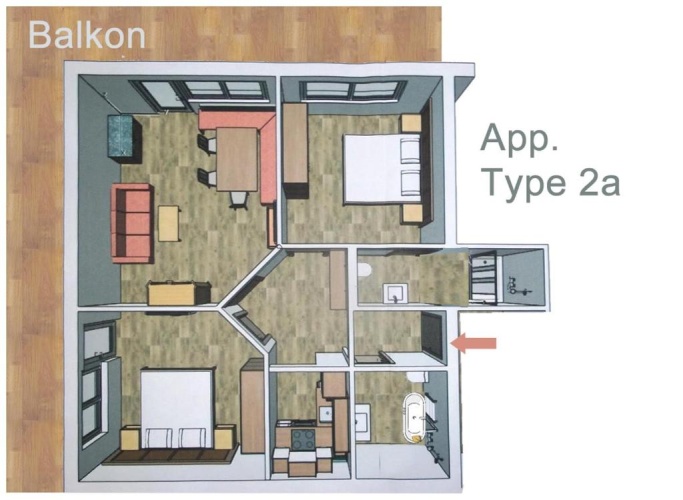 2 Bedrooms Apartment