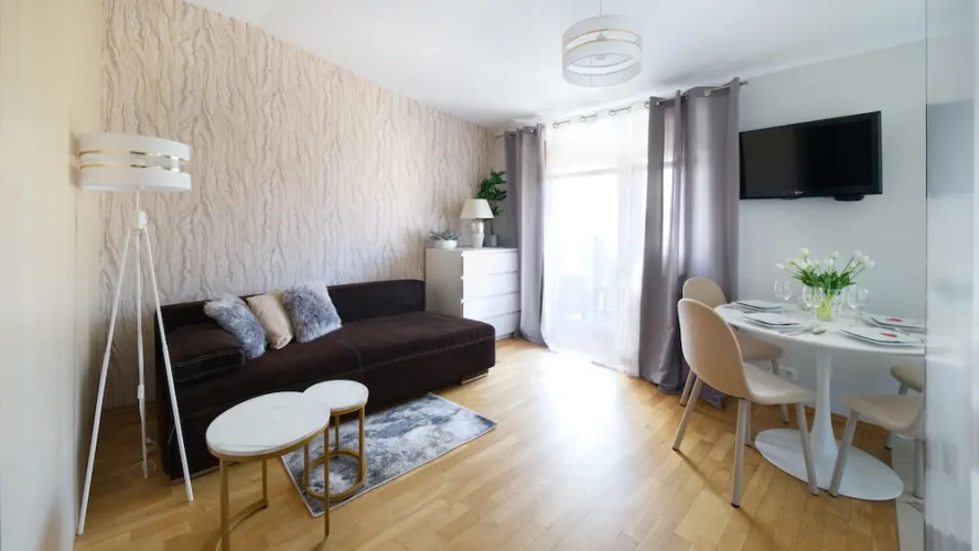 Studio with balcony